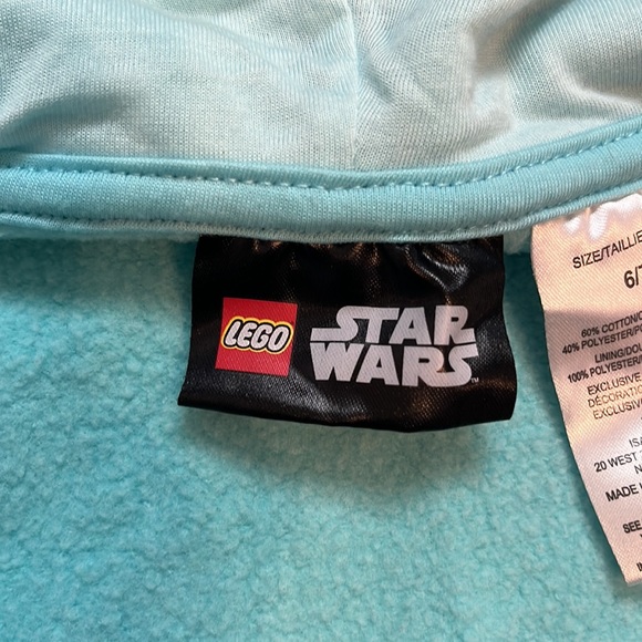 Star Wars Lego Princess Leah zip up hoodie sweatshirt 6/7 - Picture 4 of 9